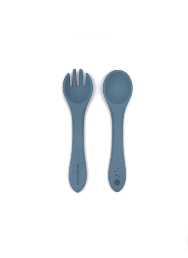 Blue Set Spoon and fork