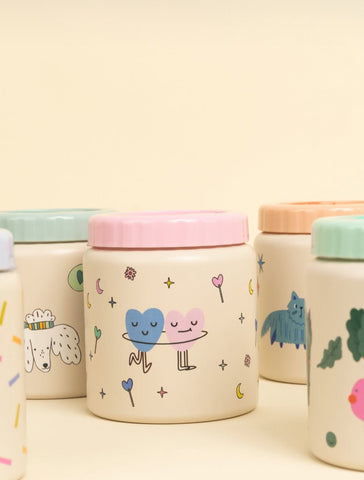 Dancing hearts Thermo Jar food